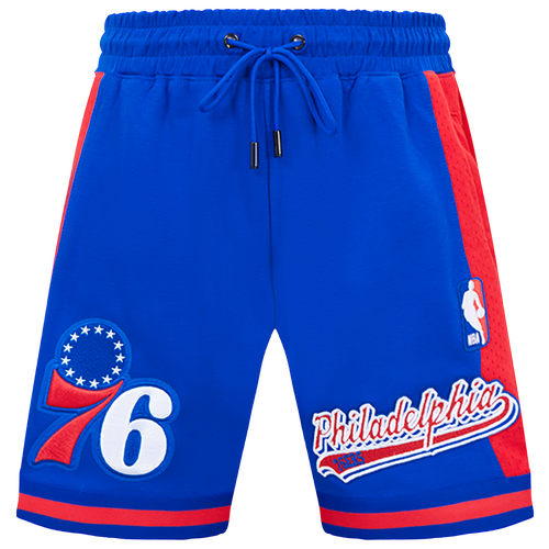  - Pro Standard 76ERS SCRIPT TAIL DK 2.0 SHORT - Royal Blue/Red