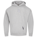 Pro Standard Dodgers Classic DS PO Hoodie - Pro Standard Grey/White