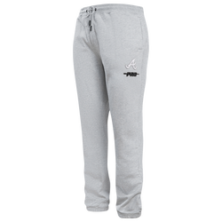 Men's - Pro Standard Braves Classic Sweatpant - Grey/White