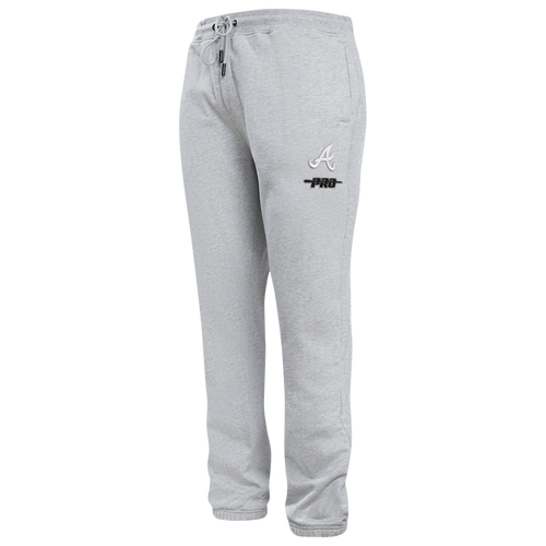  - Pro Standard Braves Classic Sweatpant - Grey/White