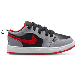 Boys' Preschool - Jordan AJ 1 Low ALT - Black/Fire Red/Cement Gray