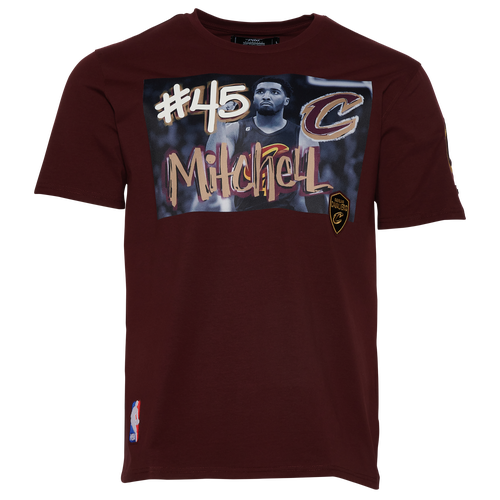 Pro Standard Mens Donovan Mitchell  Cavaliers Yearbook T-shirt In Red