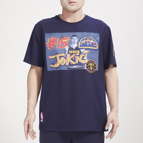 

Pro Standard Mens Nikola Jokic Pro Standard Nuggets Yearbook T-Shirt - Mens Midnight Navy Size M