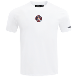 Men's - Pro Standard Astros Classic DS T-Shirt - White/Orange