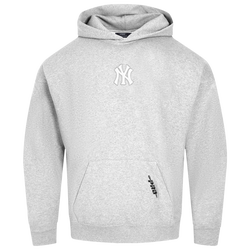 Men's - Pro Standard Yankees Classic DS PO Hoodie - Grey/White