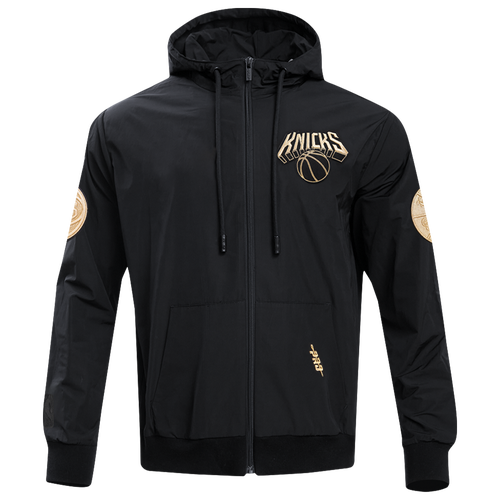

Pro Standard Mens New York Knicks Pro Standard Knicks B&G Full-Zip Woven Hoodie - Mens Black/Gold Size L