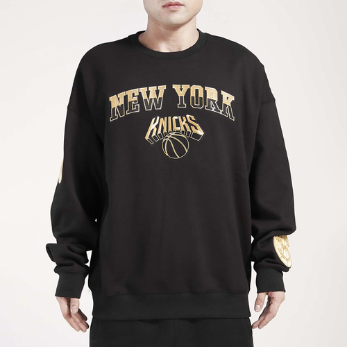 

Pro Standard Mens New York Knicks Pro Standard Knicks B&G Drop Shoulder Crew - Mens Black/Gold Size XXL