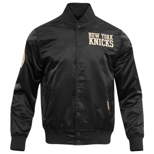 

Pro Standard Mens New York Knicks Pro Standard Knicks B&G Satin Jacket - Mens Black/Gold Size L