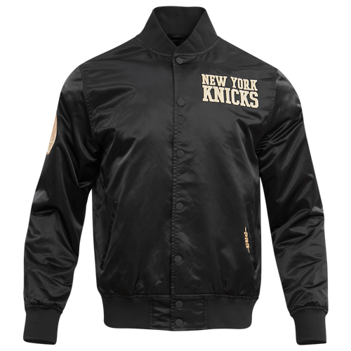 

Pro Standard Mens New York Knicks Pro Standard Knicks B&G Satin Jacket - Mens Black/Gold Size XL