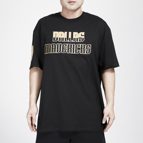 

Pro Standard Mens Dallas Mavericks Pro Standard Mavericks B&G Drop Shoulder T-Shirt - Mens Black/Gold Size S