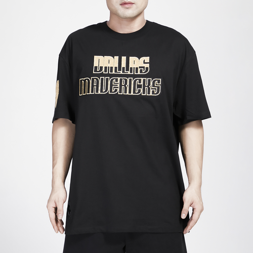 

Pro Standard Mens Dallas Mavericks Pro Standard Mavericks B&G Drop Shoulder T-Shirt - Mens Black/Gold Size M