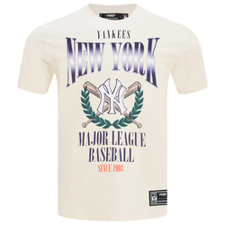 Men's - Pro Standard Yankees Around The World CJ DS T-Shirt - Eggshell/Multi