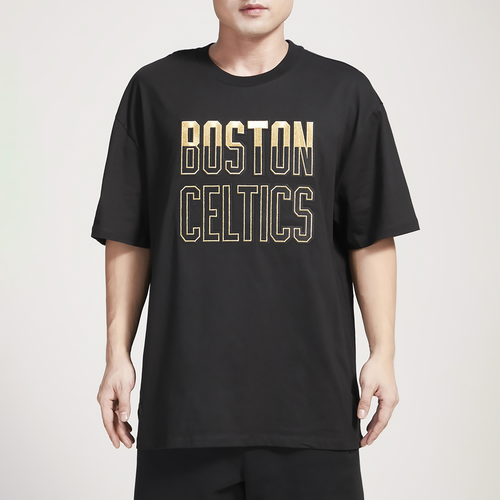 

Pro Standard Mens Boston Celtics Pro Standard Celtics B&G Drop Shoulder T-Shirt - Mens Black/Gold Size L