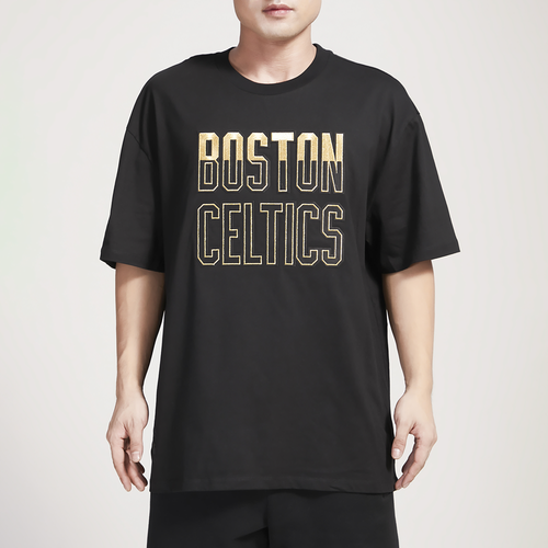 

Pro Standard Mens Boston Celtics Pro Standard Celtics B&G Drop Shoulder T-Shirt - Mens Black/Gold Size S