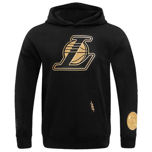 

Pro Standard Mens Los Angeles Lakers Pro Standard Lakers B&G Drop Shoulder Hoodie - Mens Black/Gold Size XL