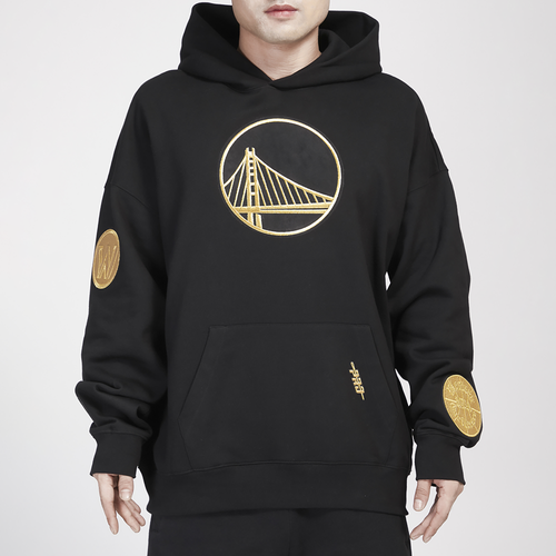 

Pro Standard Mens Golden State Warriors Pro Standard Warriors B&G Drop Shoulder Hoodie - Mens Black/Gold Size XXL