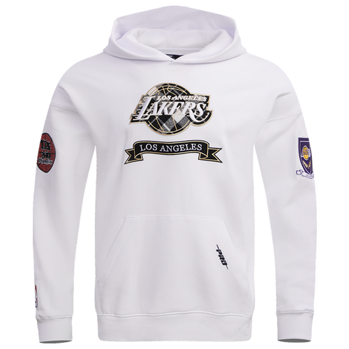 

Pro Standard Mens Los Angeles Lakers Pro Standard Lakers Pro Prep Drop Shoulder Hoodie - Mens White Size M