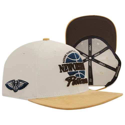 MENS - Pro Standard Pelicans SMU Strapback Cap - Eggshell