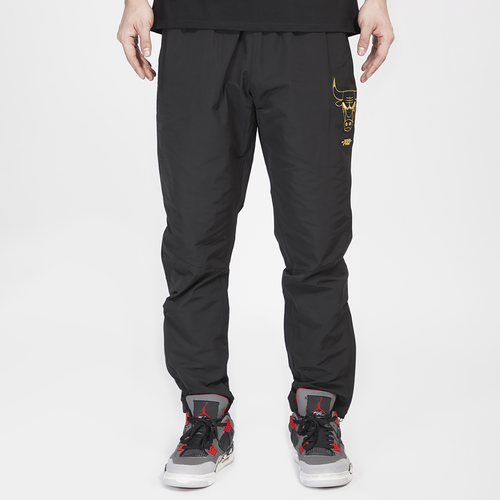 

Pro Standard Mens Chicago Bulls Pro Standard Bulls B&G Woven Pants - Mens Black/Gold Size L