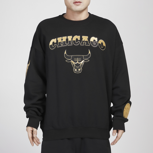 

Pro Standard Mens Chicago Bulls Pro Standard Bulls B&G Drop Shoulder Crew - Mens Black/Gold Size M