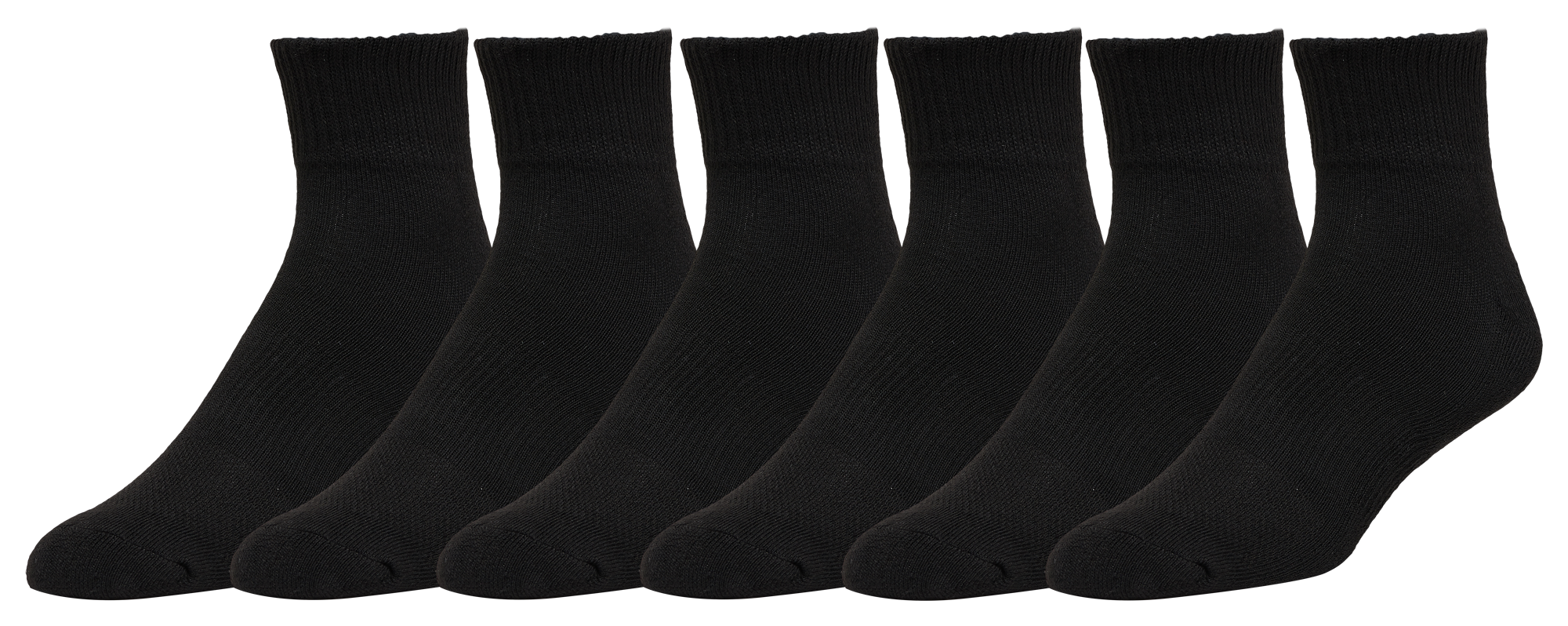 CSG 6 Pack Quarter Socks - Men's