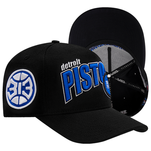 

Pro Standard Mens Pro Standard Pistons Royalty Curved Brim Snapback - Mens Black/Black Size One Size