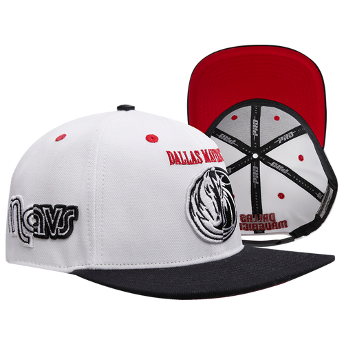 

Pro Standard Mens Dallas Mavericks Pro Standard Mavericks Scarface Split Wool Snapback - Mens White/Black Size One Size