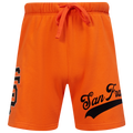 Pro Standard Giants Living Large Fleece Shorts - Pro Standard Orange/Black