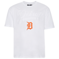 Pro Standard Tigers Living Large CJ Drop Shoulder T-Shirt - Pro Standard White/Orange