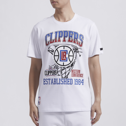 

Pro Standard Mens Pro Standard Clippers GTP SJ T-Shirt - Mens White/White Size XL