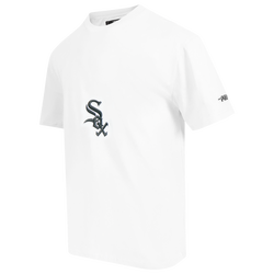 Men's - Pro Standard White Sox Living Large CJ Drop Shoulder T-Shirt - White/Black