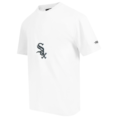  - Pro Standard White Sox Living Large CJ Drop Shoulder T-Shirt - White/Black