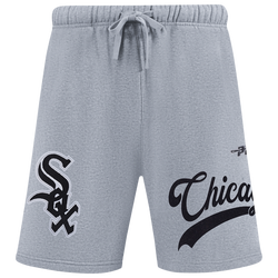 Men's - Pro Standard White Sox Living Large Fleece Shorts - 