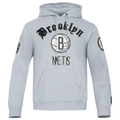 Pro Standard NETS OLD ENGLISH FLC PO HOODIE - Pro Standard Heather Grey