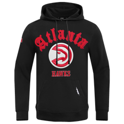 Men's - Pro Standard HAWKS OLD ENGLISH FLC PO HOODIE - Black