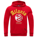 Pro Standard HAWKS OLD ENGLISH FLC PO HOODIE - Pro Standard Red