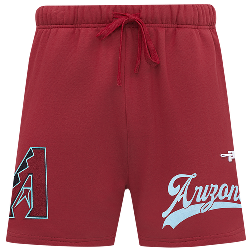  - Pro Standard Diamondbacks Living Large Fleece Shorts - Maroon/Teal