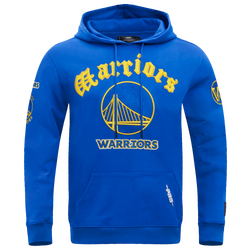 Men's - Pro Standard WARRIORS OLD ENGLISH FLC PO HOODIE - Royal Blue
