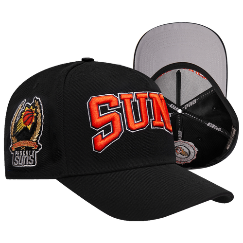

Pro Standard Mens Pro Standard Suns Crest Emblem Flatbrim Snapback - Mens Black/Black Size One Size