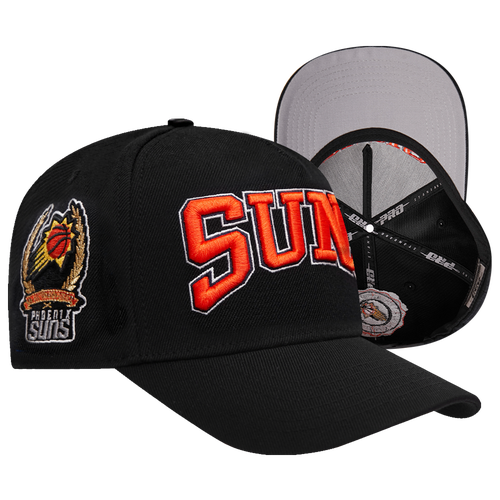 MENS - Pro Standard Suns Crest Emblem Flatbrim Snapback - Black