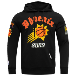 Men's - Pro Standard SUNS OLD ENGLISH FLC PO HOODIE - Black