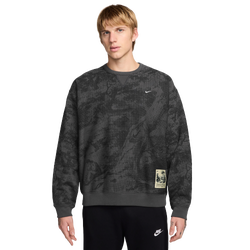 Men's - Nike NL Solo Swoosh Crew Gfx Ediu  - Olive/Black