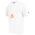 Pro Standard Orioles Living Large CJ Drop Shoulder T-Shirt - Pro Standard White/Black Orange