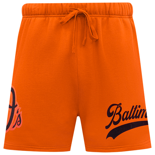 MENS - Pro Standard Orioles Living Large Fleece Shorts - Black/Orange