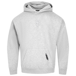 Men's - Pro Standard Giants Classic DS PO Hoodie - White/Grey