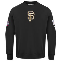 Men's - Pro Standard Giants Champs Drop Shoulder Crew - Black/Multi