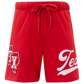 Pro Standard Rangers Living Large Fleece Shorts - Pro Standard Red/White
