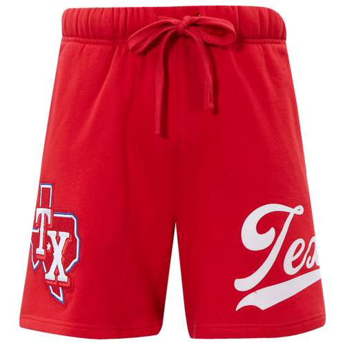 MENS - Pro Standard Rangers Living Large Fleece Shorts - Red/White