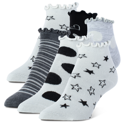 Girls' Grade School - Implus Sof Sole Low Quarter Lettuce Edge Socks 6 Pack - Multi/Multi