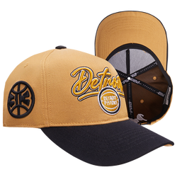 Men's - Pro Standard Pistons Script Pinch Front Snapback - Yellow/White